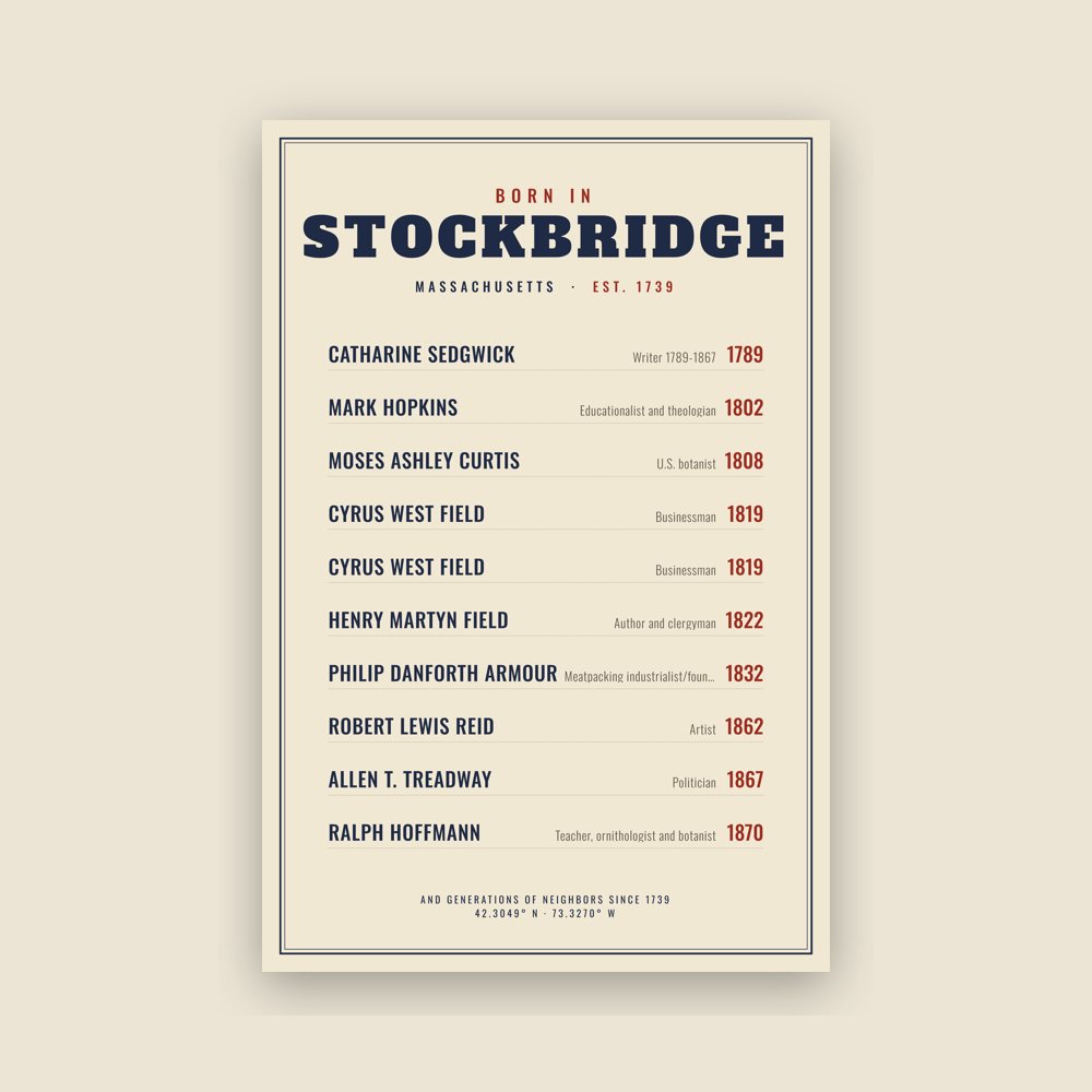 Stockbridge “Born In” Poster