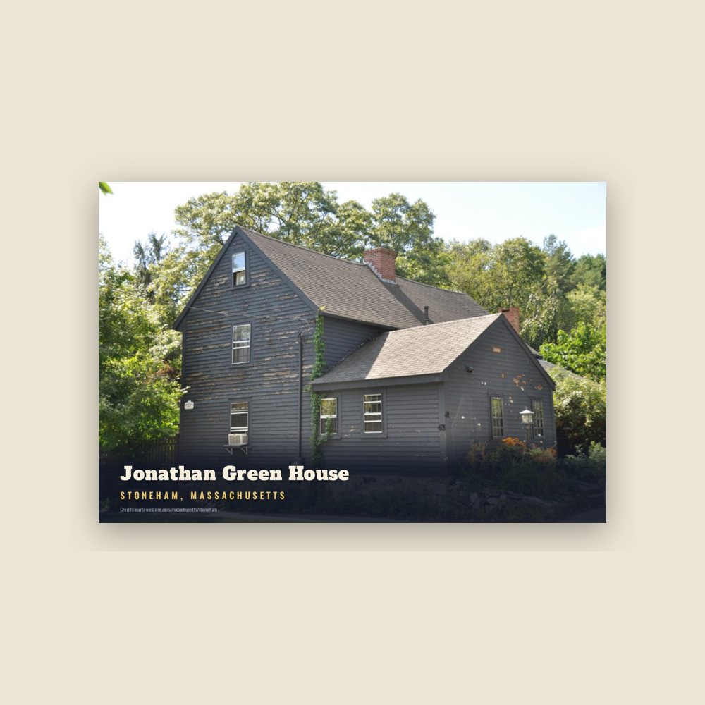 Stoneham Jonathan Green House Postcard