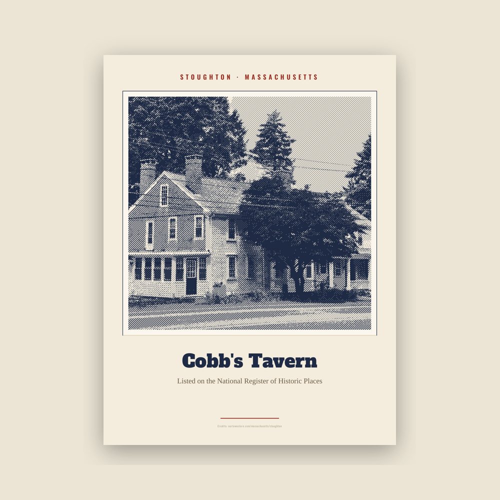 Stoughton Cobb's Tavern Landmark Print