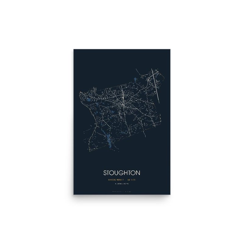 Stoughton Street Map Poster · Midnight