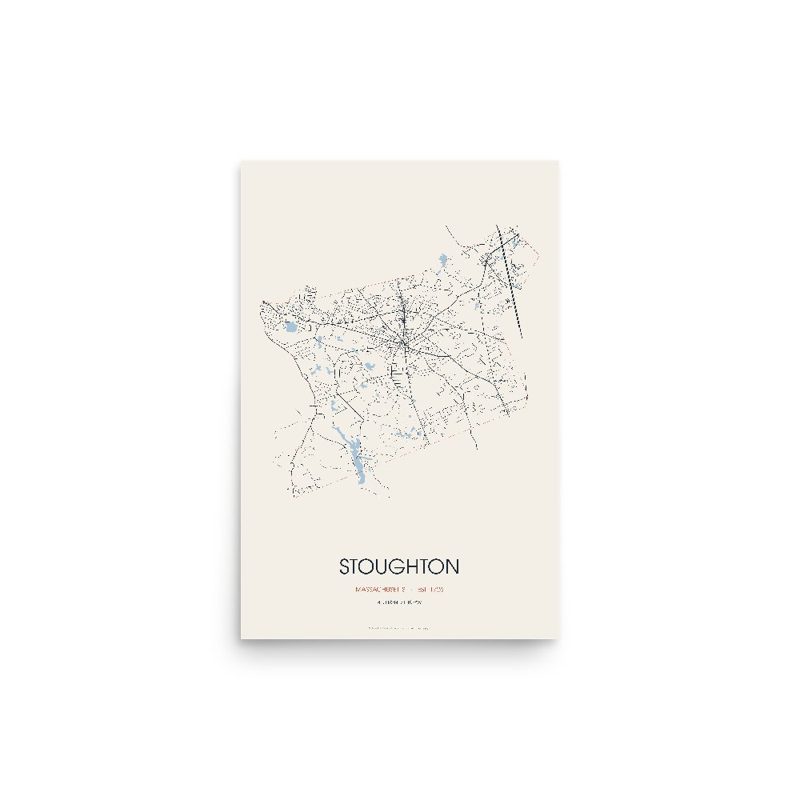 Stoughton Street Map Poster · Linen