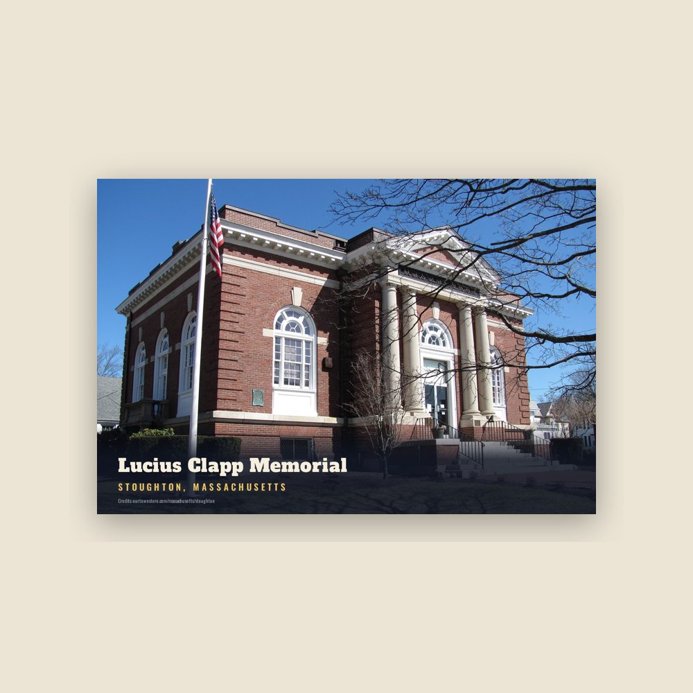 Stoughton Lucius Clapp Memorial Postcard