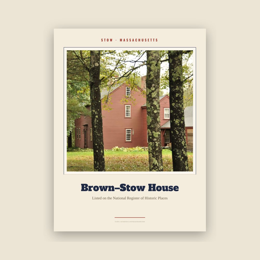 Stow Brown–Stow House Landmark Print