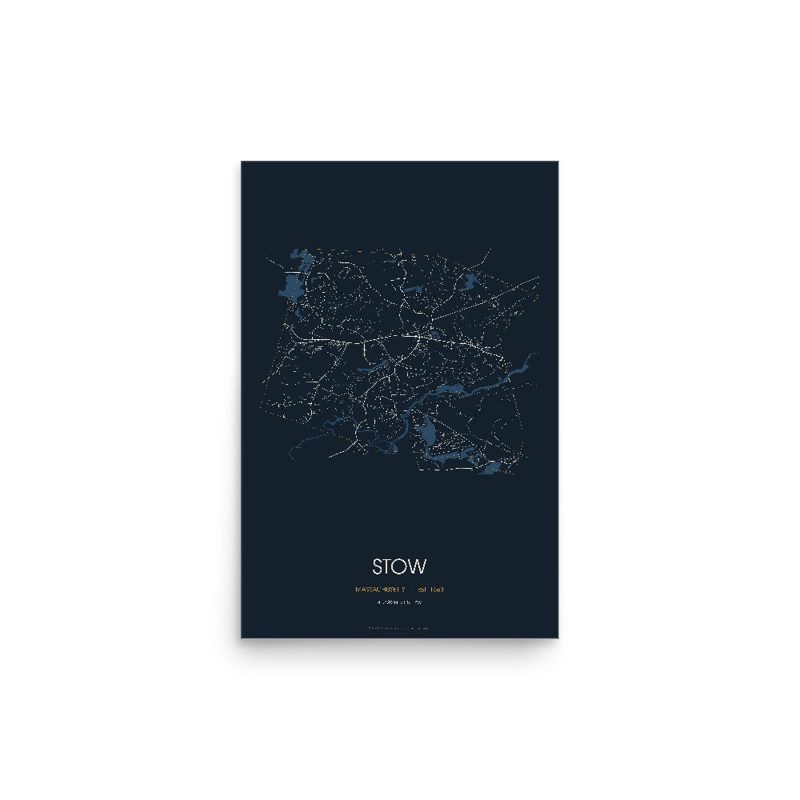 Stow Street Map Poster · Midnight