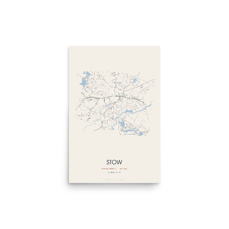 Stow Street Map Poster · Linen