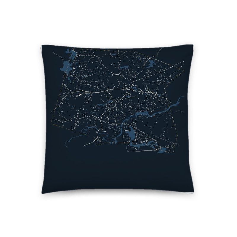 Stow Map Throw Pillow