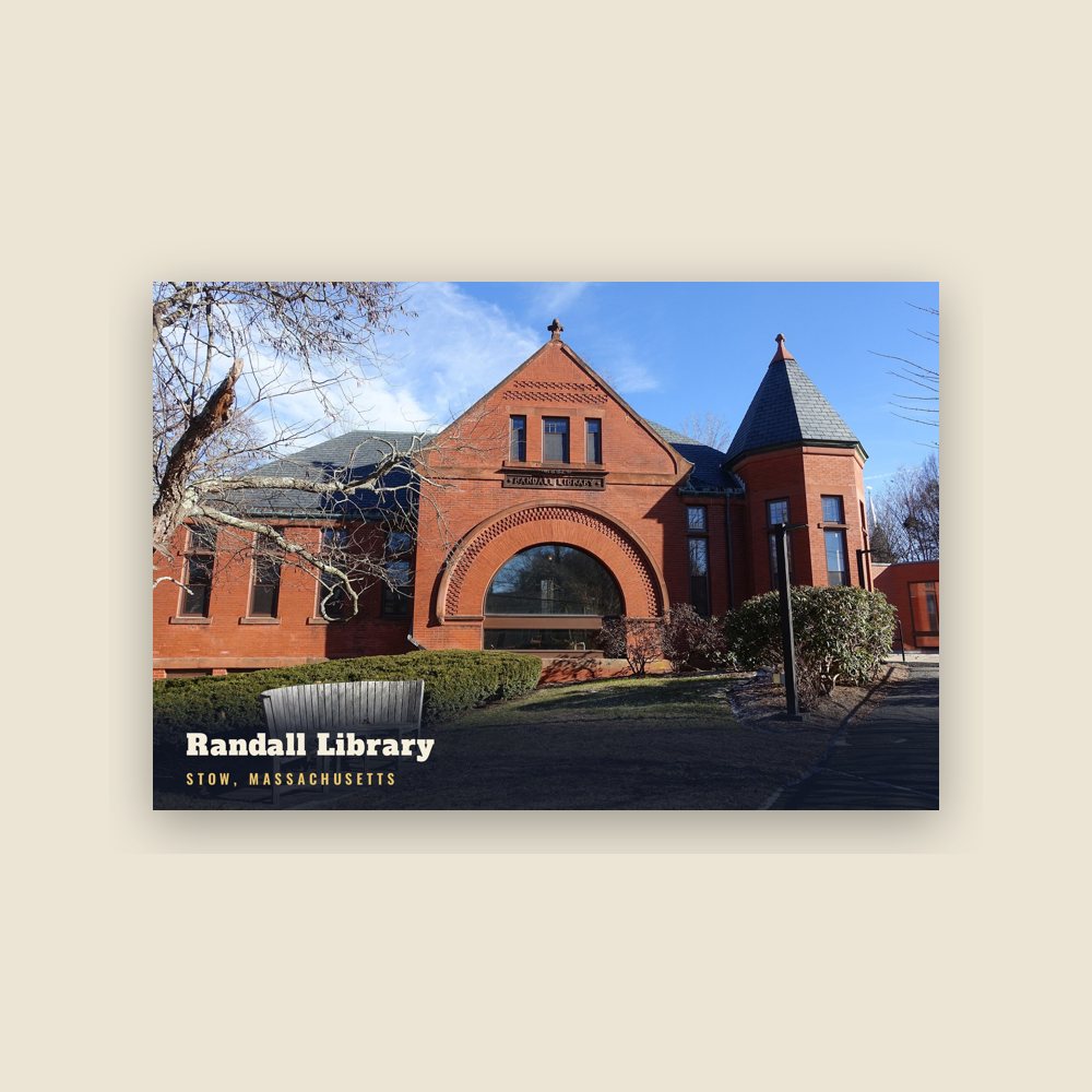 Stow Randall Library Postcard