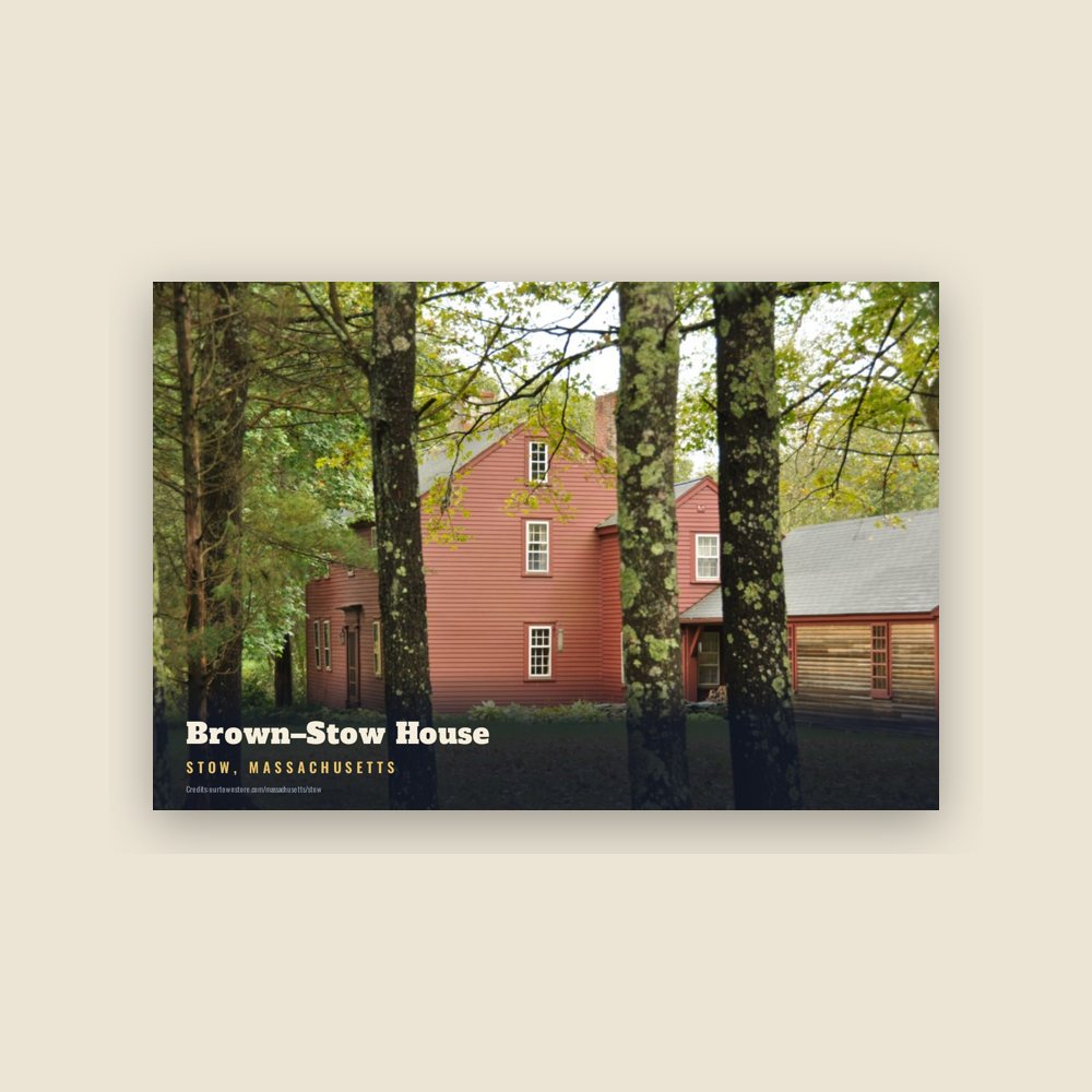 Stow Brown–Stow House Postcard