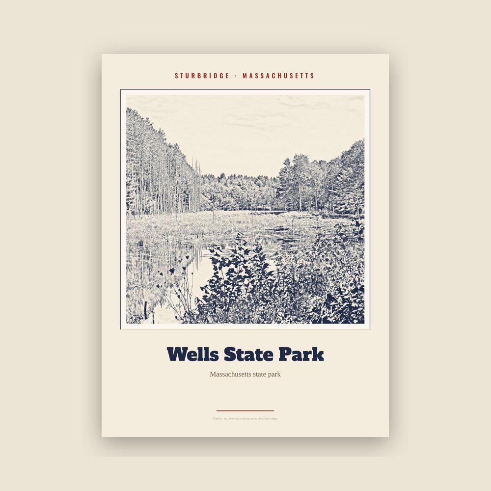 Sturbridge Wells State Park Landmark Print