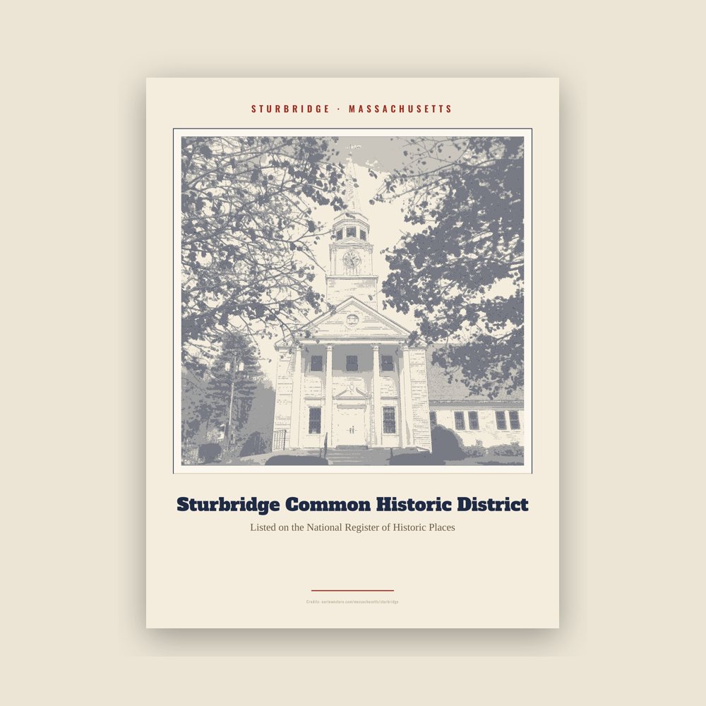 Sturbridge Sturbridge Common Historic District Landmark Print