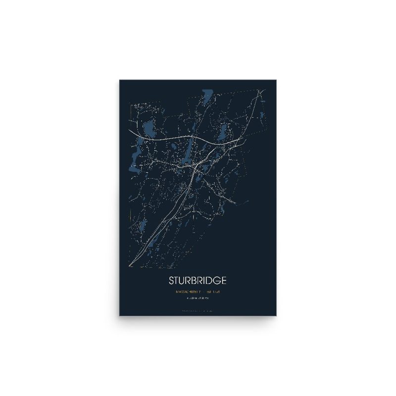 Sturbridge Street Map Poster · Midnight