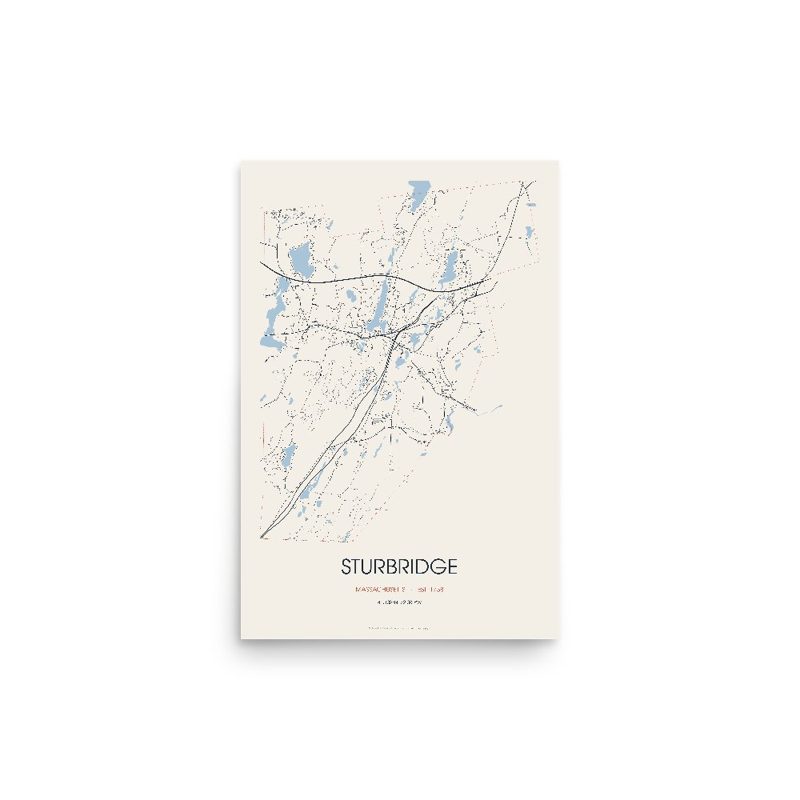 Sturbridge Street Map Poster · Linen