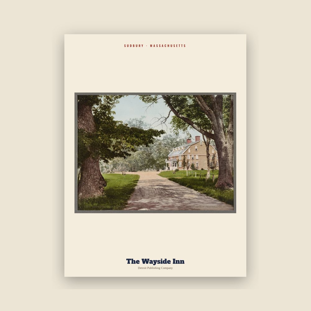 Sudbury The Wayside Inn Archive Print