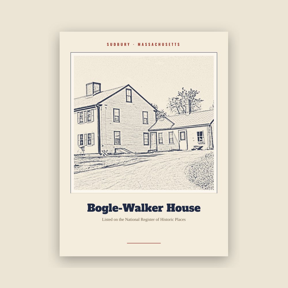 Sudbury Bogle-Walker House Landmark Print