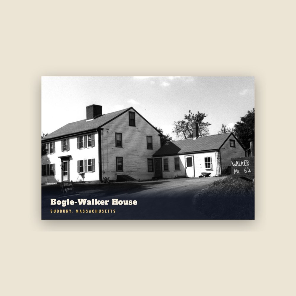 Sudbury Bogle-Walker House Postcard