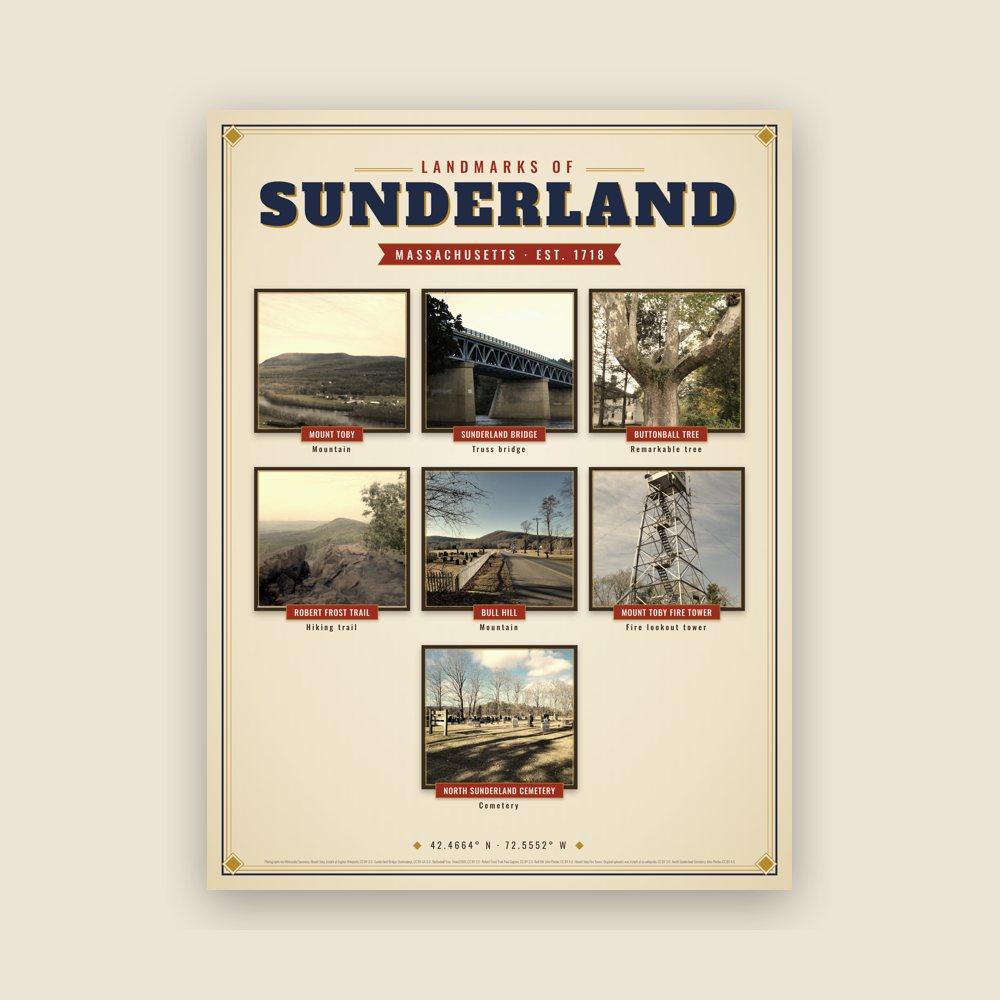 Sunderland Landmarks Photo Poster