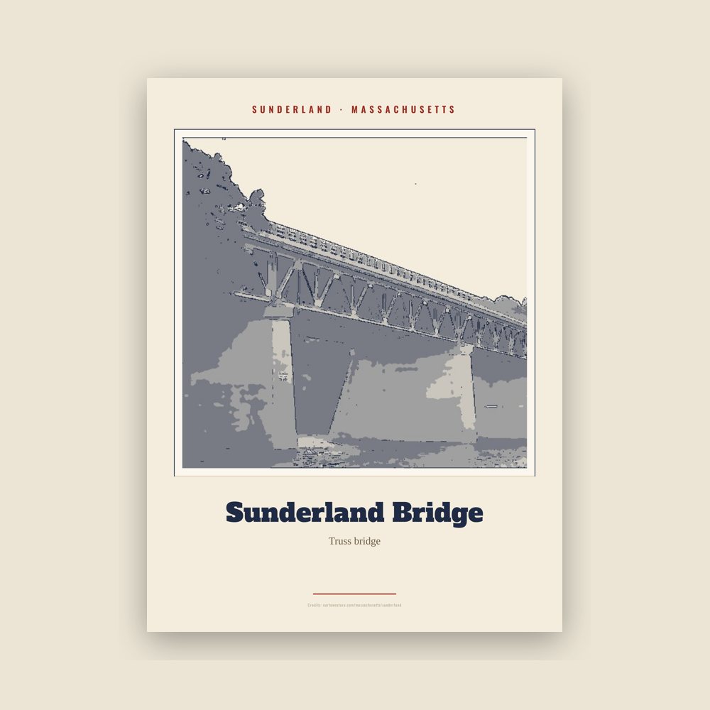 Sunderland Sunderland Bridge Landmark Print