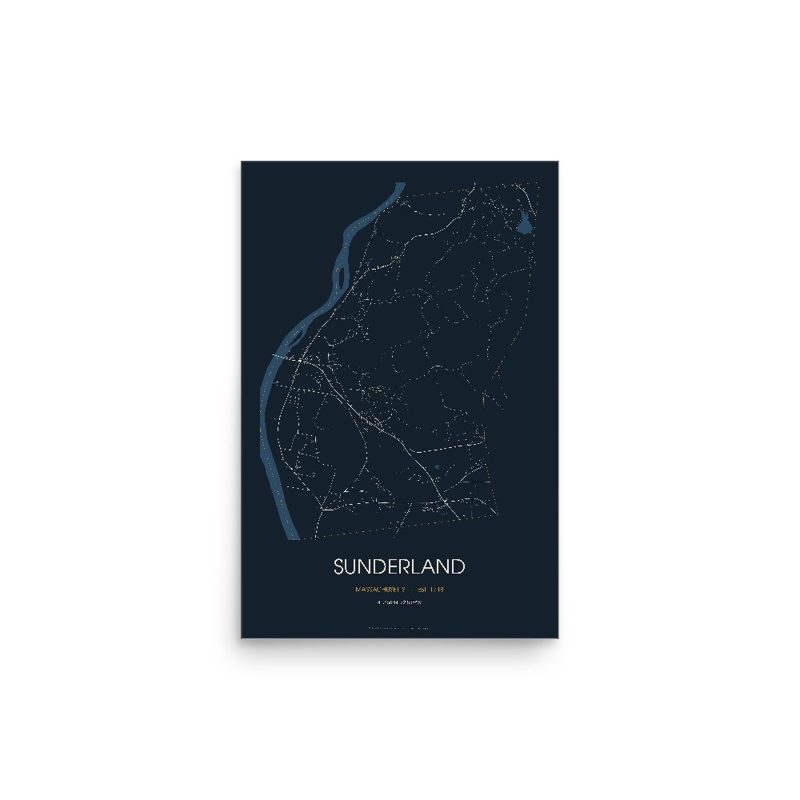 Sunderland Street Map Poster · Midnight
