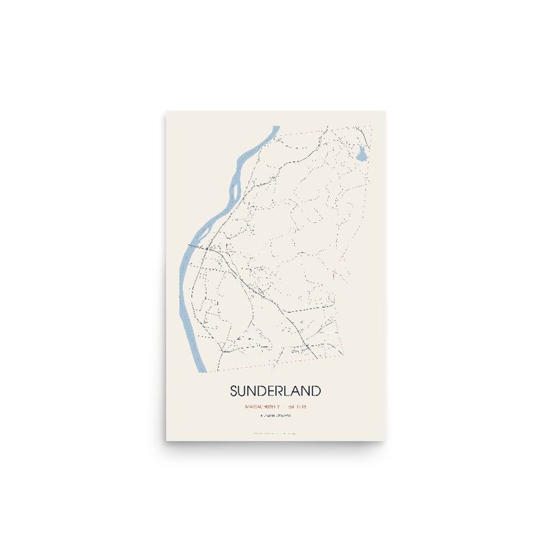 Sunderland Street Map Poster · Linen