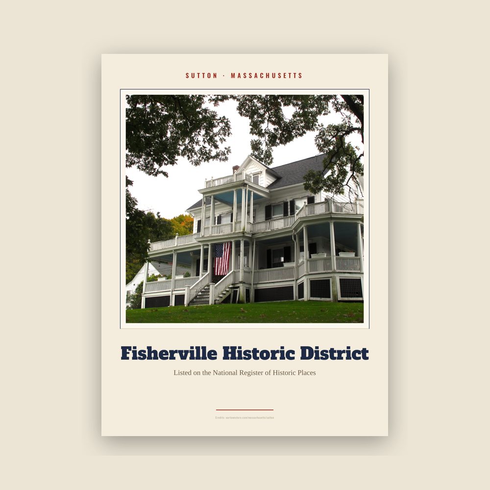 Sutton Fisherville Historic District Landmark Print