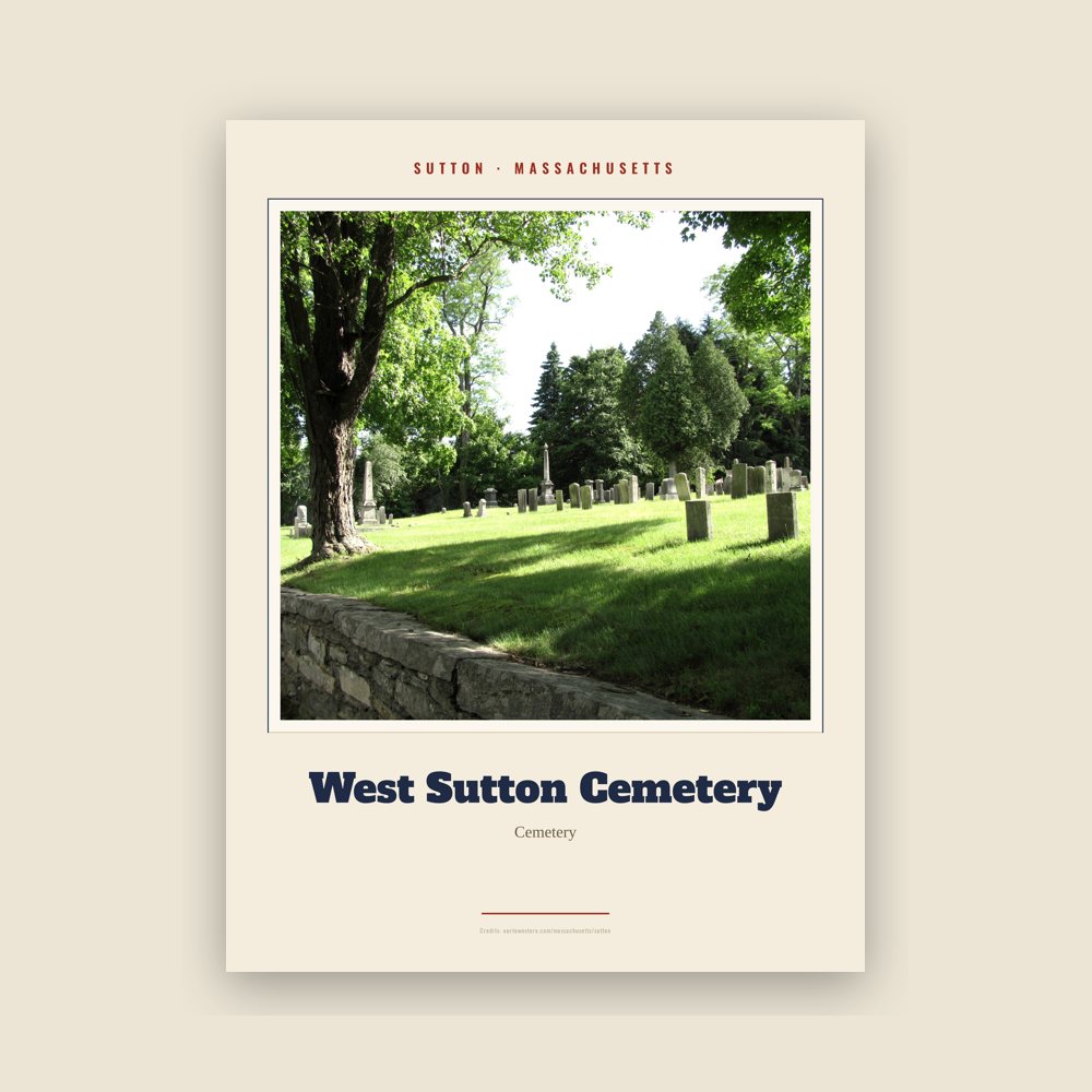 Sutton West Sutton Cemetery Landmark Print