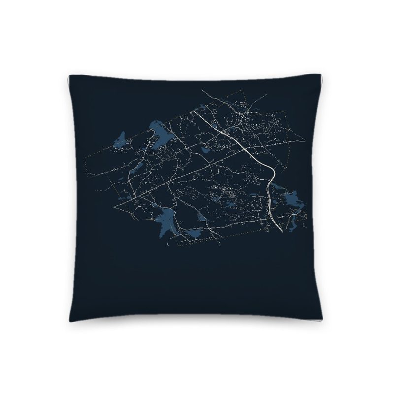 Sutton Map Throw Pillow