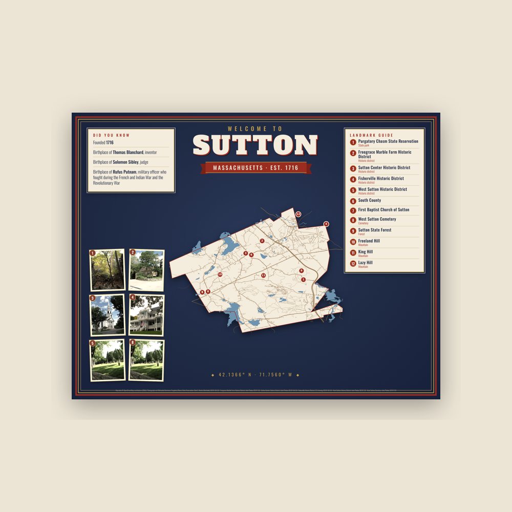 Sutton Map Placemat
