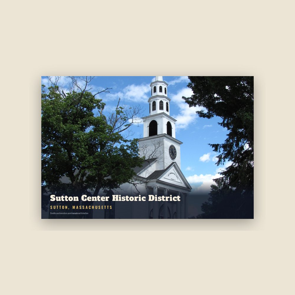 Sutton Sutton Center Historic District Postcard
