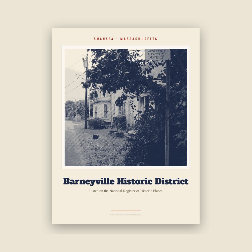 Swansea Barneyville Historic District Landmark Print