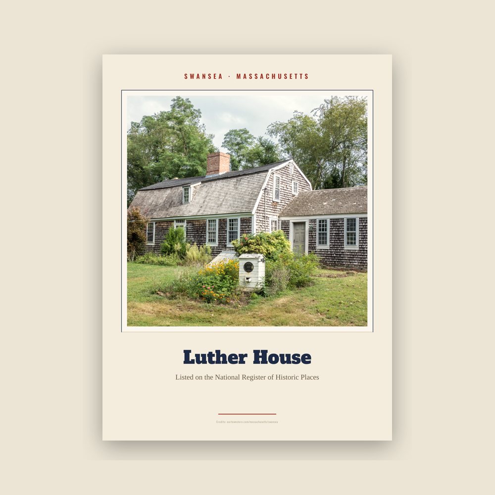 Swansea Luther House Landmark Print