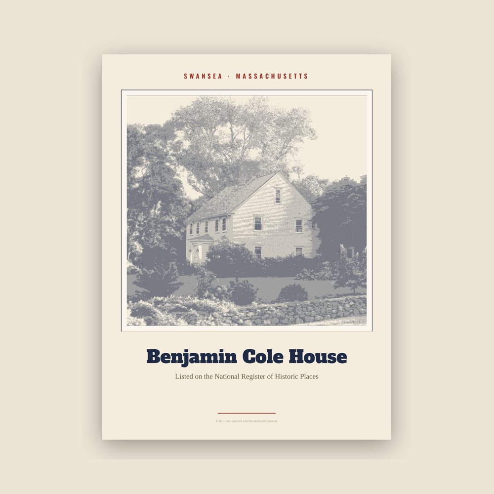 Swansea Benjamin Cole House Landmark Print