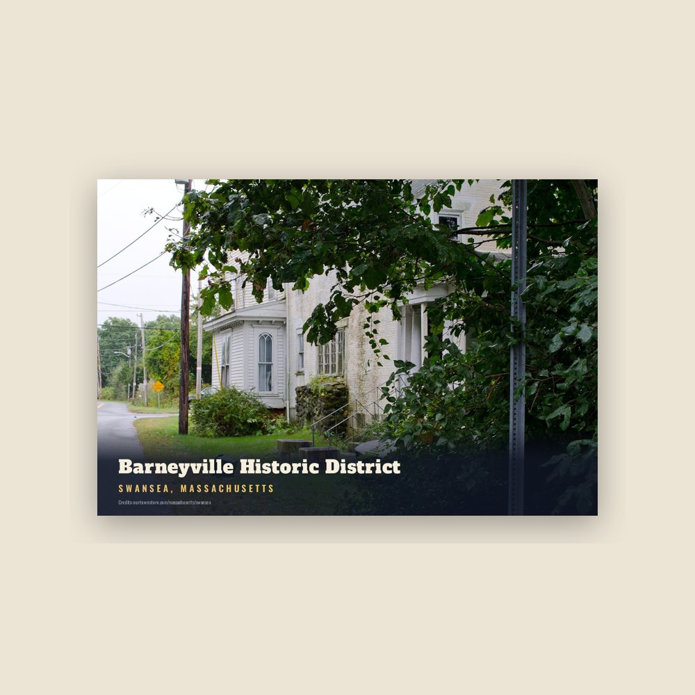 Swansea Barneyville Historic District Postcard