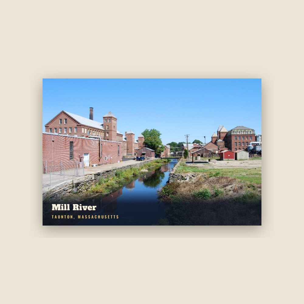 Taunton Mill River Postcard