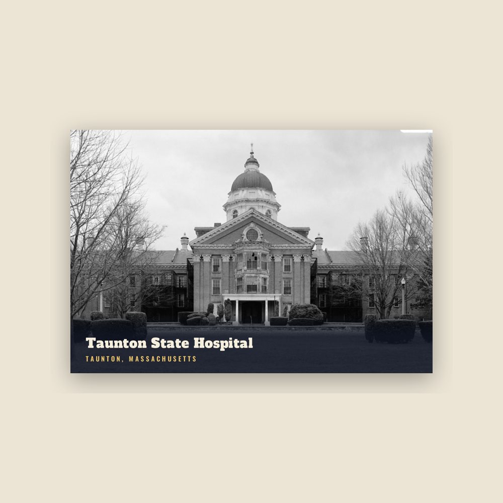 Taunton Taunton State Hospital Postcard