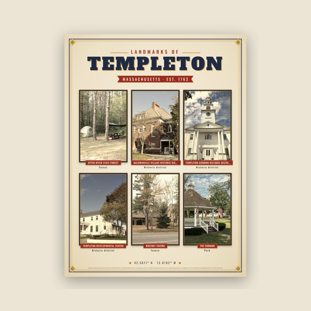 Templeton Landmarks Photo Poster