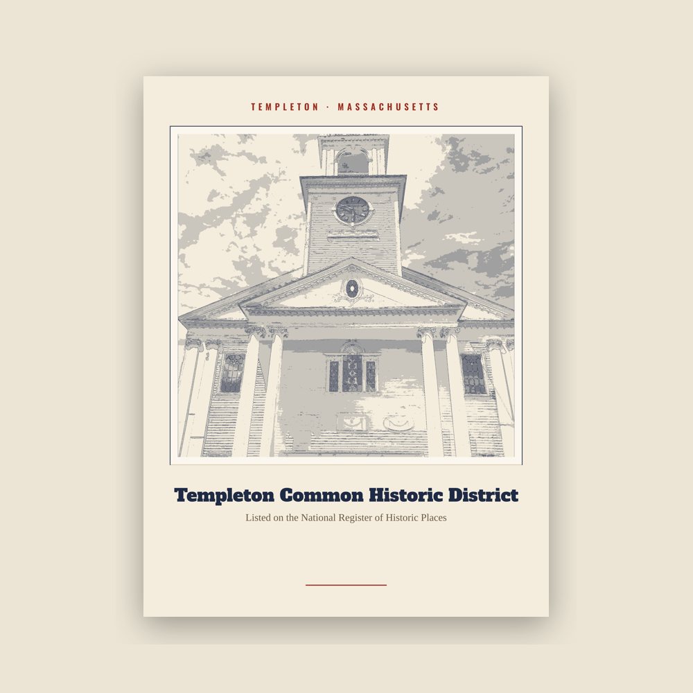 Templeton Templeton Common Historic District Landmark Print