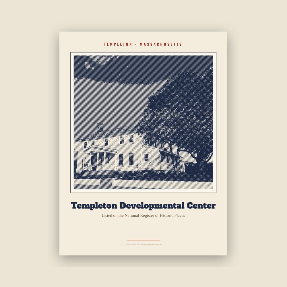 Templeton Templeton Developmental Center Landmark Print