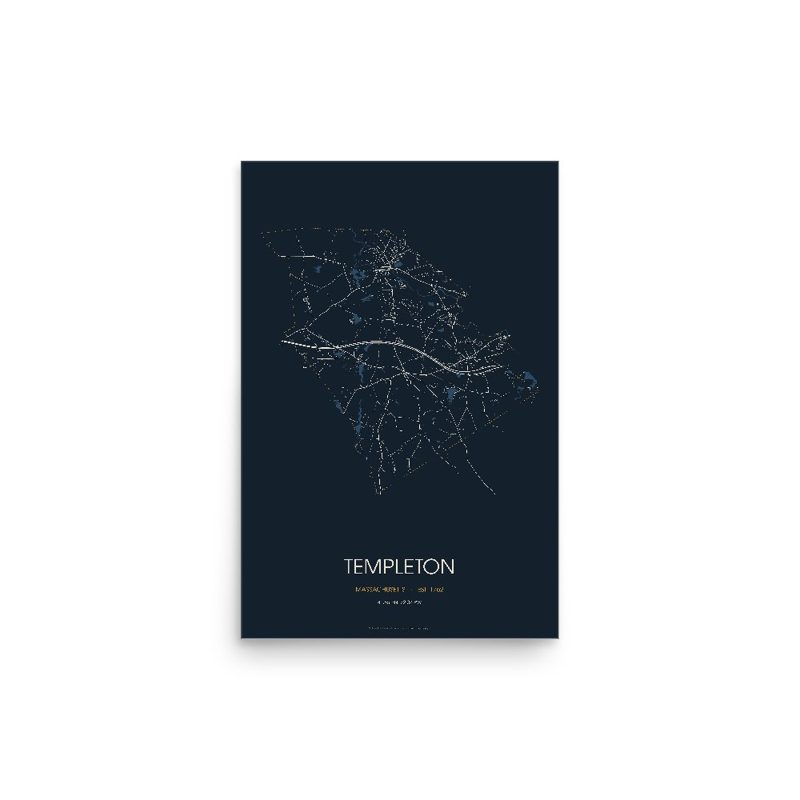 Templeton Street Map Poster · Midnight