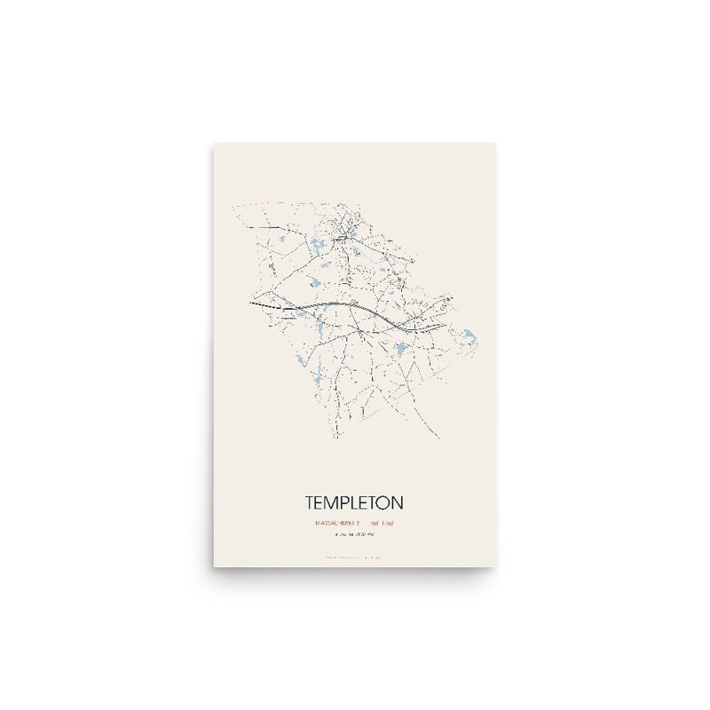 Templeton Street Map Poster · Linen