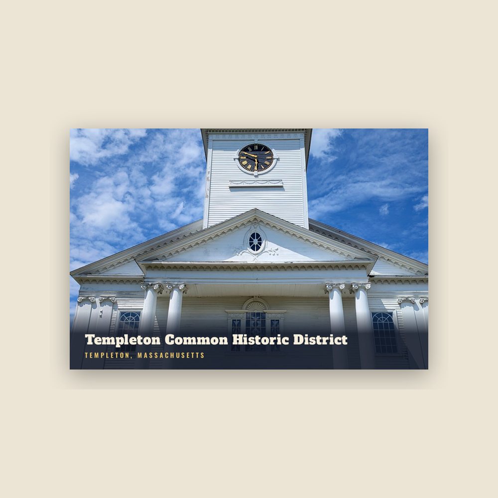 Templeton Templeton Common Historic District Postcard