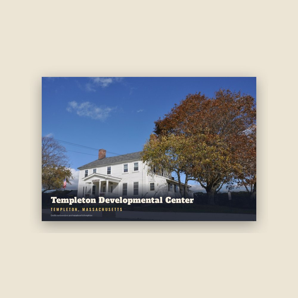 Templeton Templeton Developmental Center Postcard