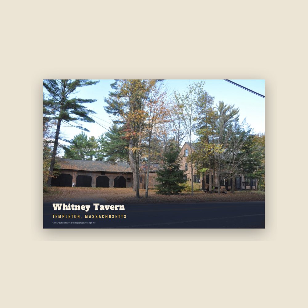 Templeton Whitney Tavern Postcard
