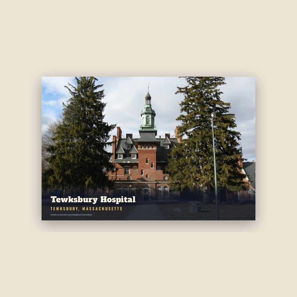 Tewksbury Tewksbury Hospital Postcard