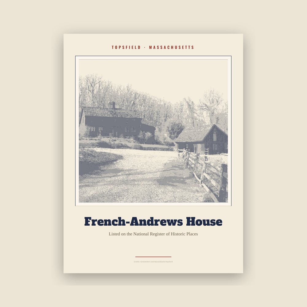 Topsfield French-Andrews House Landmark Print