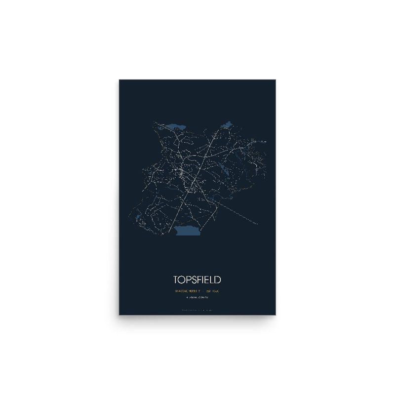 Topsfield Street Map Poster · Midnight