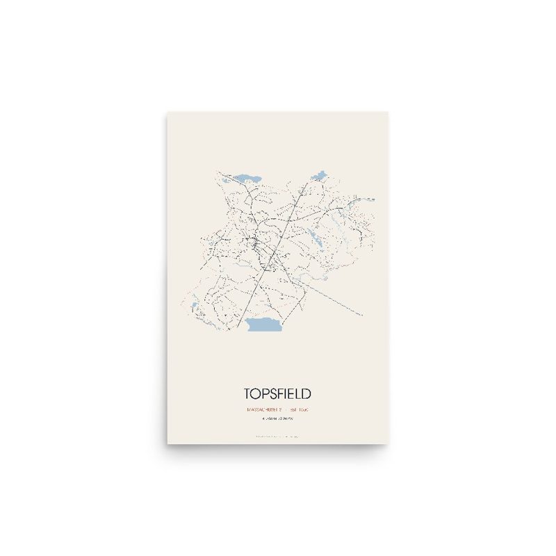 Topsfield Street Map Poster · Linen