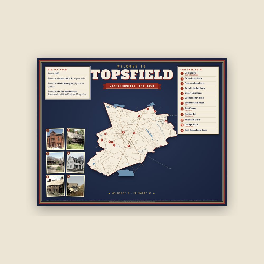 Topsfield Map Placemat