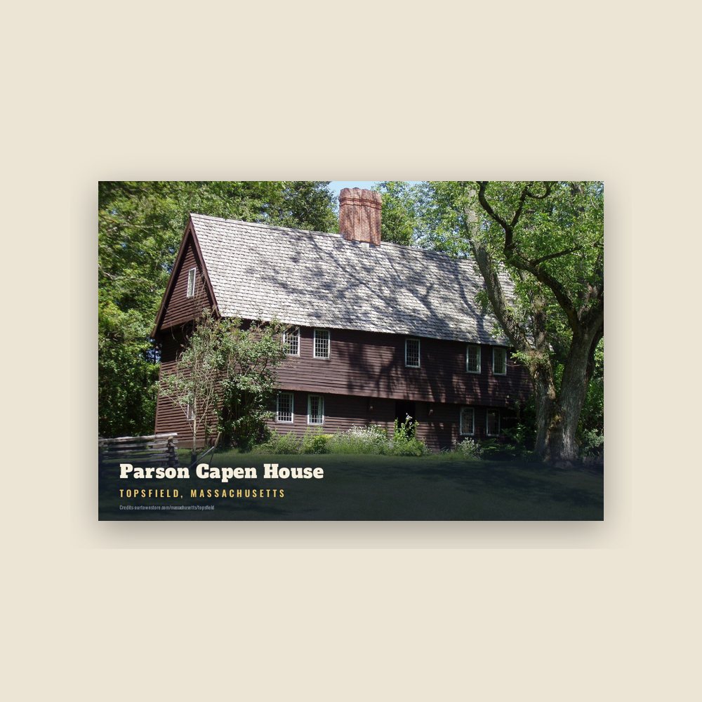 Topsfield Parson Capen House Postcard
