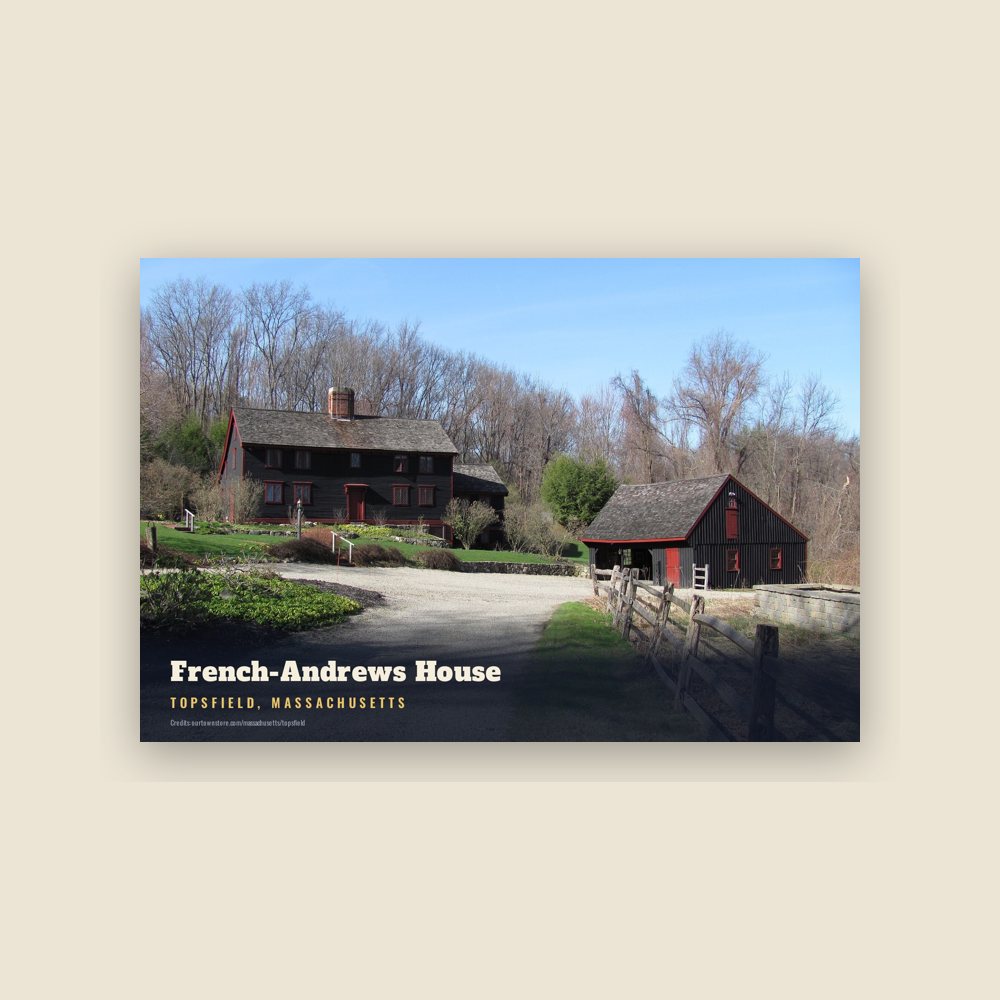 Topsfield French-Andrews House Postcard