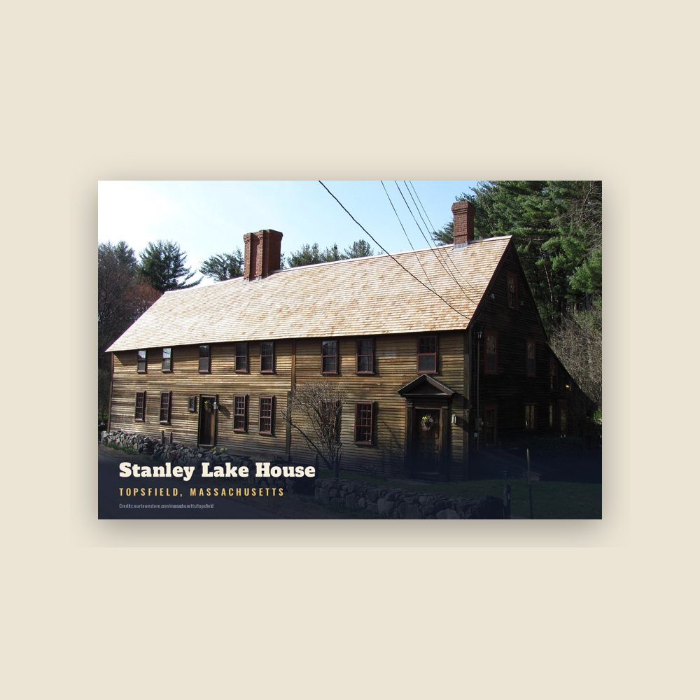 Topsfield Stanley Lake House Postcard